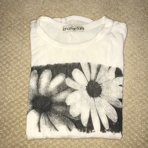 White Flower Tank Top